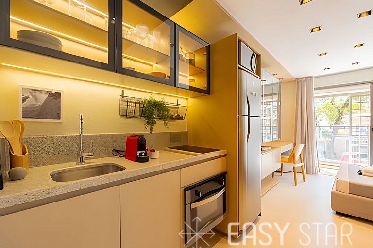 Easy Star - Fabuloso studio no Novo Brooklin - LT01I