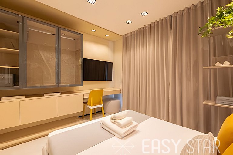 Easy Star - Fabuloso studio no Novo Brooklin - LT01I