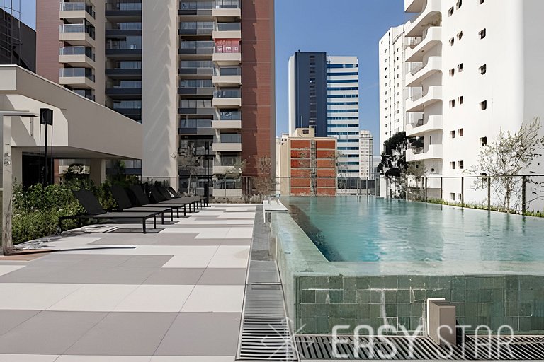 Easy Star - Fabuloso studio no Novo Brooklin - LT01I