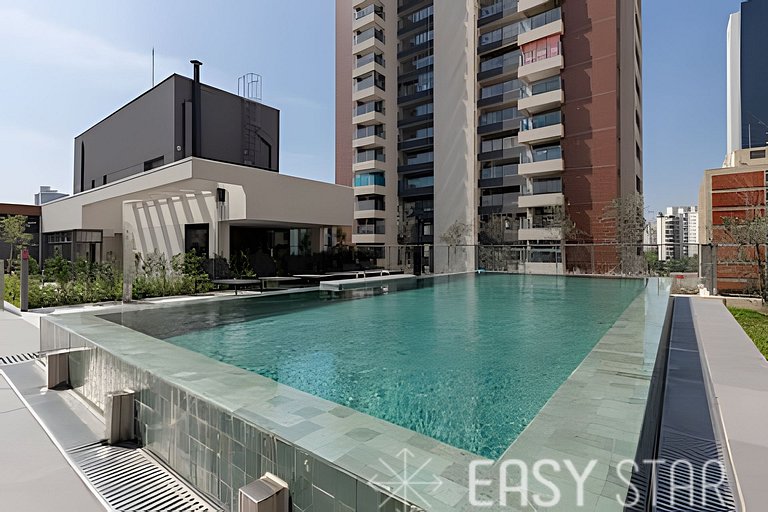 Easy Star - Fabuloso studio no Novo Brooklin - LT01I