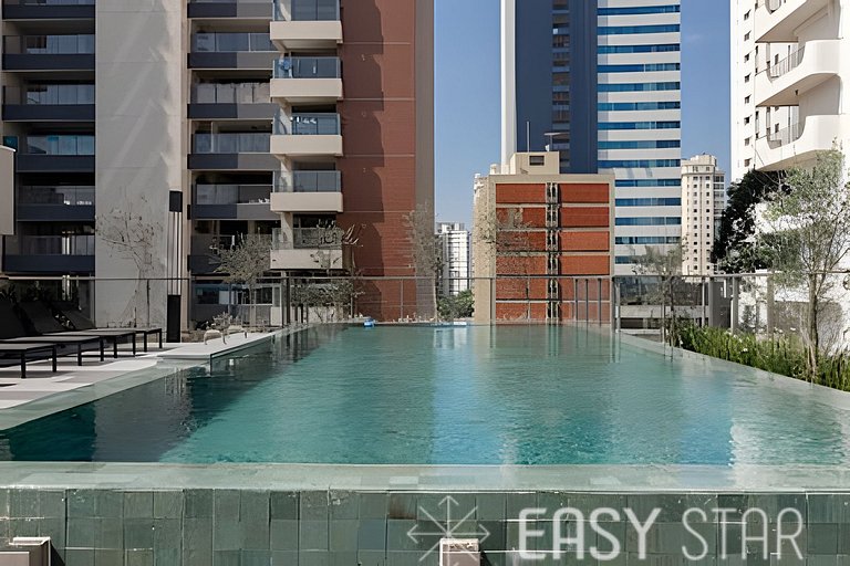 Easy Star - Fabuloso studio no Novo Brooklin - LT01I