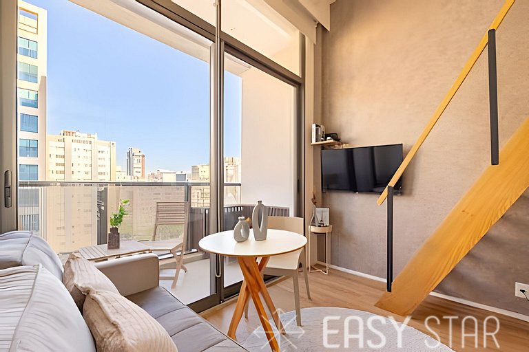 East Star - Belo Studio com mezanino em Moema - LV01I