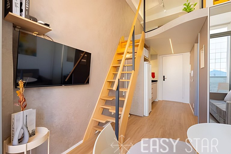 East Star - Belo Studio com mezanino em Moema - LV01I