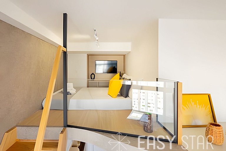 East Star - Belo Studio com mezanino em Moema - LV01I
