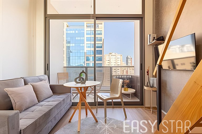 East Star - Belo Studio com mezanino em Moema - LV01I
