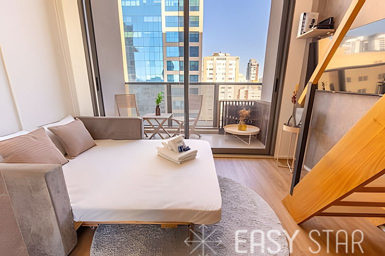 East Star - Belo Studio com mezanino em Moema - LV01I