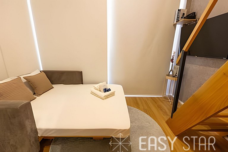 East Star - Belo Studio com mezanino em Moema - LV01I