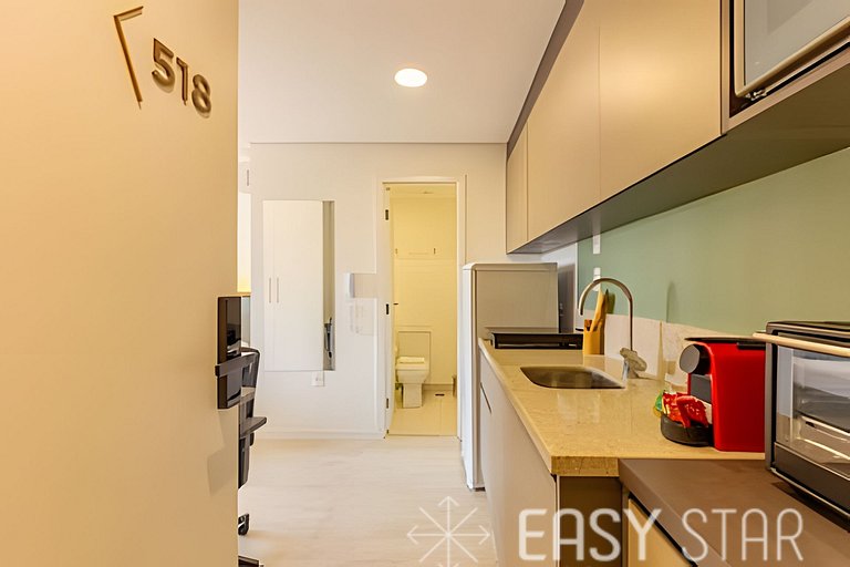 Easy Star - Charmoso studio no Brooklin - LW01I