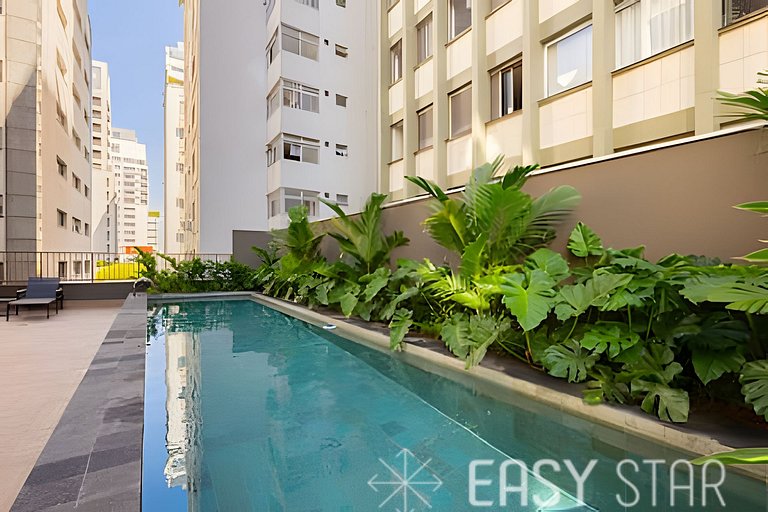 Easy Star - Charmoso studio na rua Pamplona - MD01I