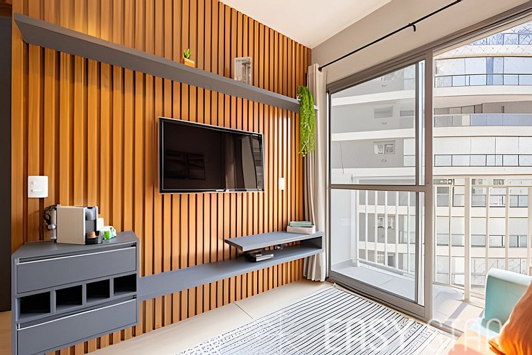 Easy Star - Charmoso apto de 1 quarto na Av. Santo Amaro - M