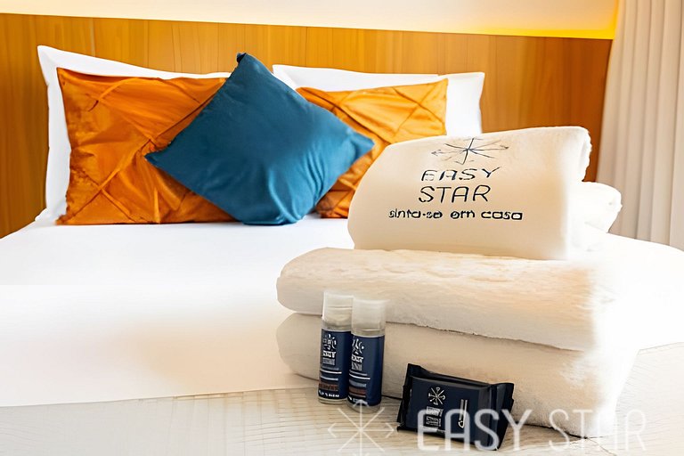 Easy Star - Charmoso apto de 1 quarto na Av. Santo Amaro - M