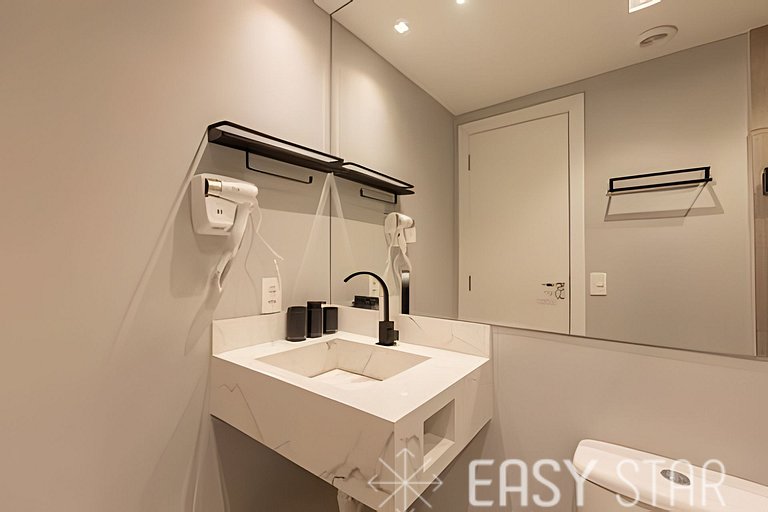 Easy Star - Charmoso apto de 1 quarto na Av. Santo Amaro - M