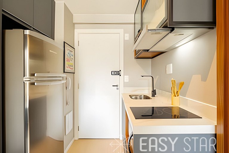 Easy Star - Charmoso apto de 1 quarto na Av. Santo Amaro - M