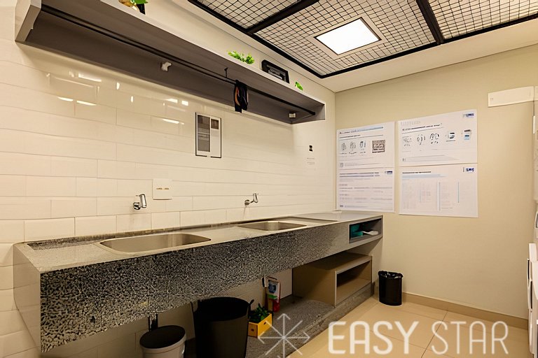 Easy Star - Charmoso apto de 1 quarto na Av. Santo Amaro - M
