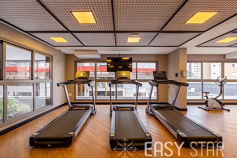 Easy Star - Charmoso apto de 1 quarto na Av. Santo Amaro - M