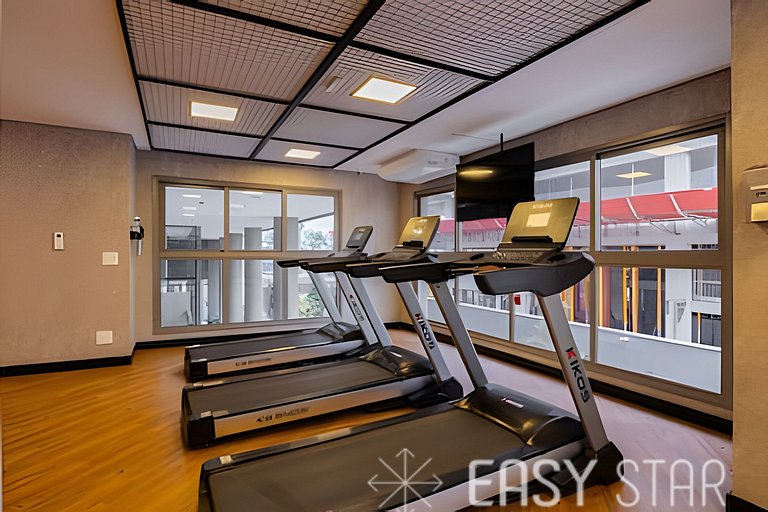 Easy Star - Charmoso apto de 1 quarto na Av. Santo Amaro - M