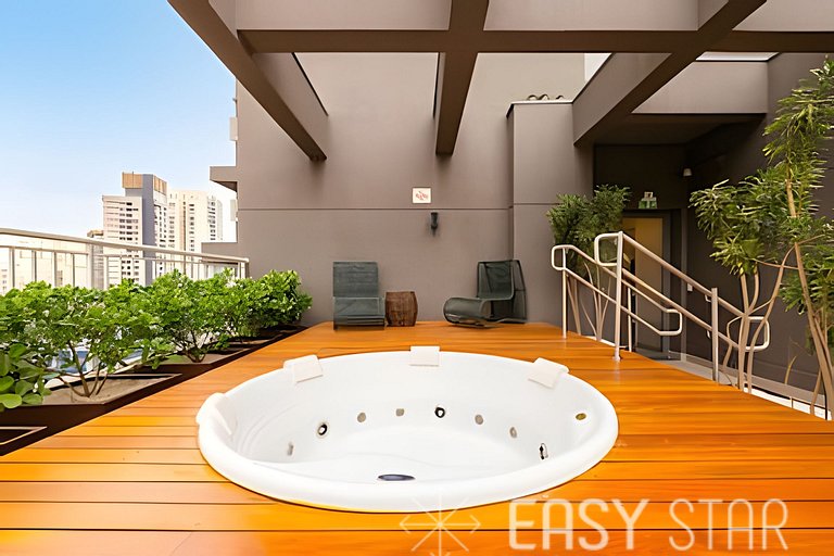 Easy Star - Charmoso apto de 1 quarto na Av. Santo Amaro - M