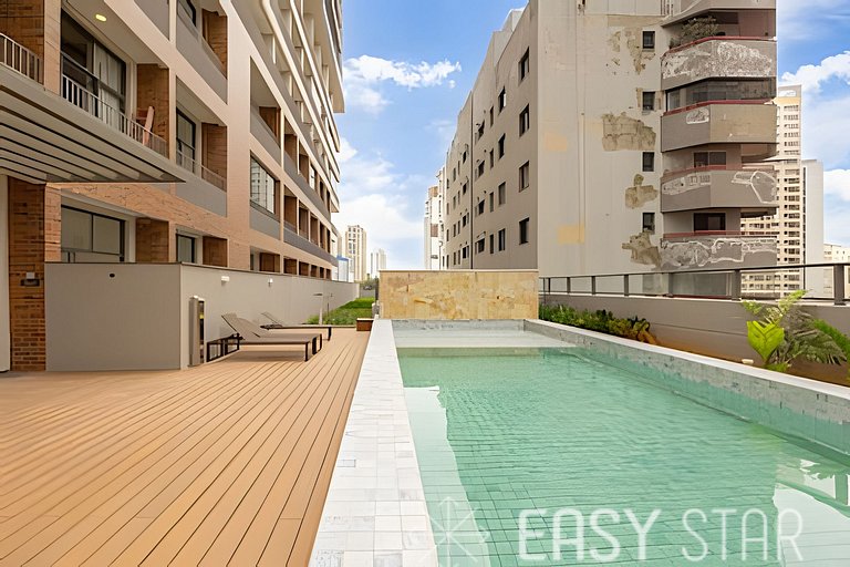 Easy Star - Belo studio com mezanino no coração do Brooklin