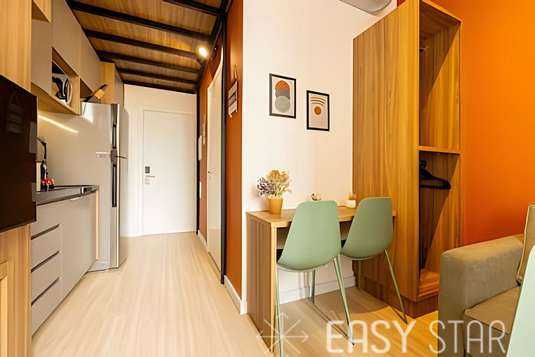 Easy Star - Belo studio com mezanino no coração do Brooklin