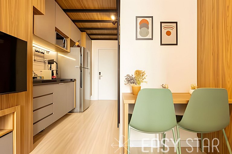Easy Star - Belo studio com mezanino no coração do Brooklin