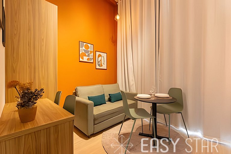 Easy Star - Belo studio com mezanino no coração do Brooklin