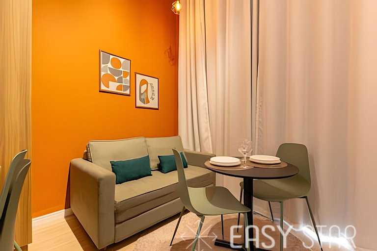 Easy Star - Belo studio com mezanino no coração do Brooklin