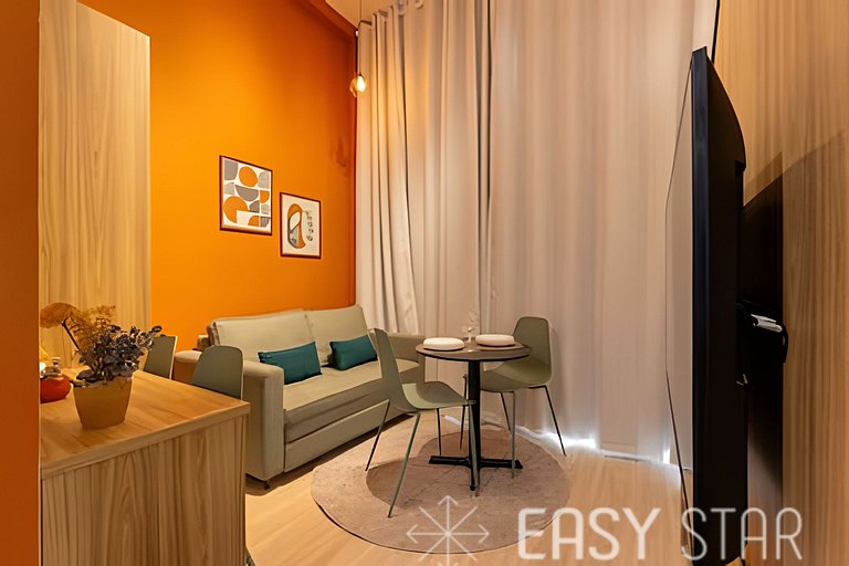 Easy Star - Belo studio com mezanino no coração do Brooklin