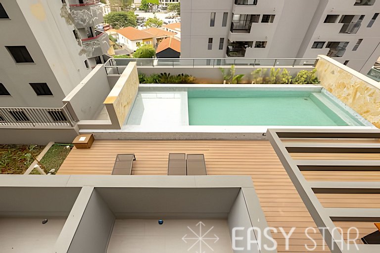 Easy Star - Belo studio com mezanino no coração do Brooklin
