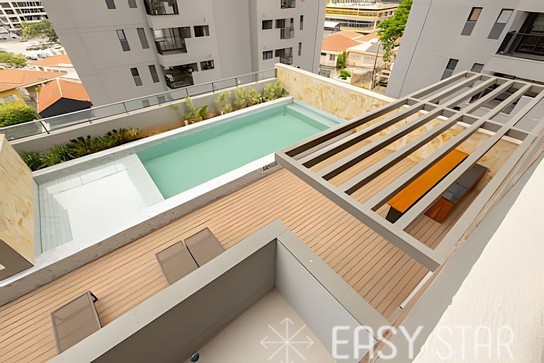 Easy Star - Belo studio com mezanino no coração do Brooklin