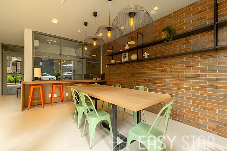Easy Star - Belo studio com mezanino no coração do Brooklin