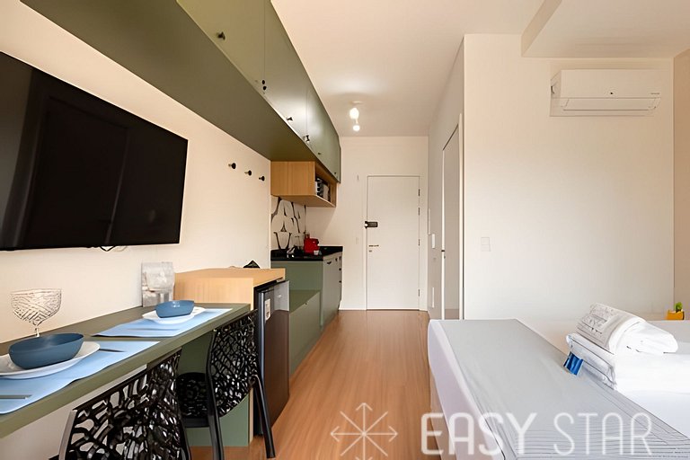 Easy Star - Charmoso studio no Brooklin - MS01I