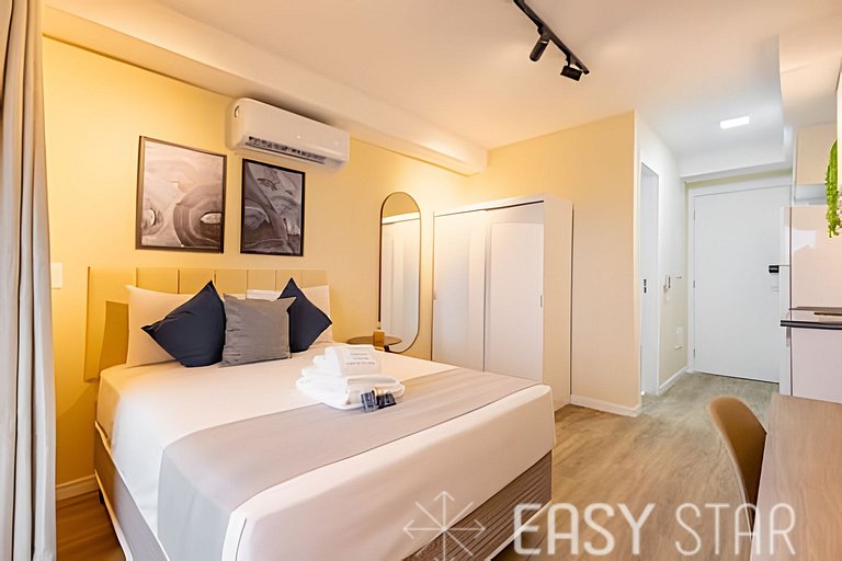 Easy Star - Lindo studio C/varanda no Alto da Boa Vista - MY