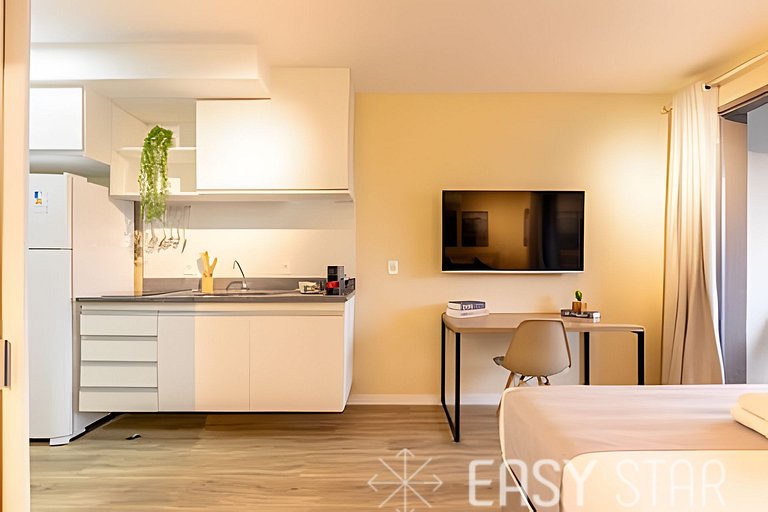 Easy Star - Lindo studio C/varanda no Alto da Boa Vista - MY