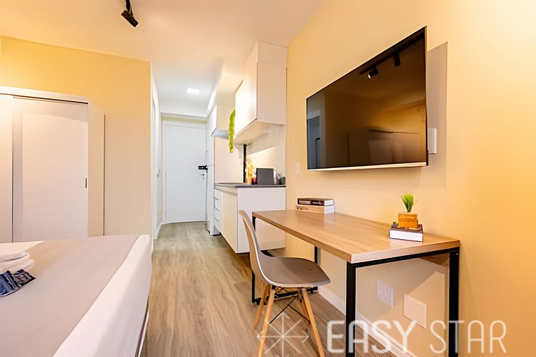 Easy Star - Lindo studio C/varanda no Alto da Boa Vista - MY