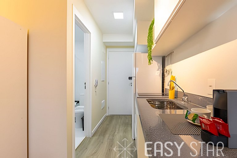 Easy Star - Lindo studio C/varanda no Alto da Boa Vista - MY