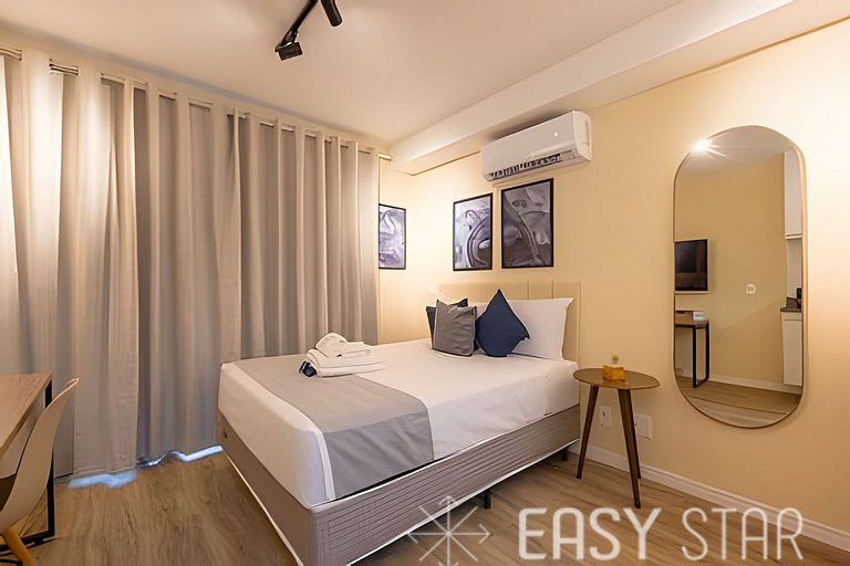 Easy Star - Lindo studio C/varanda no Alto da Boa Vista - MY