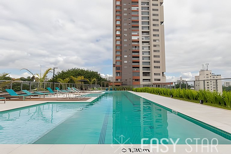 Easy Star - Lindo studio C/varanda no Alto da Boa Vista - MY