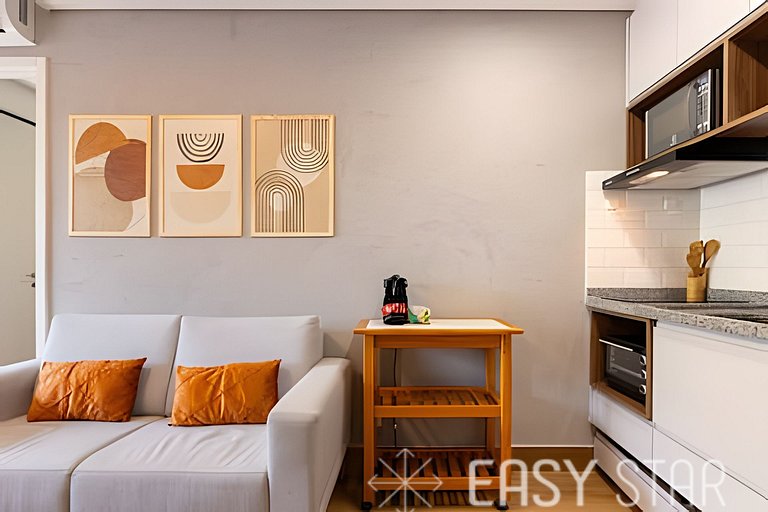 Easy Star - Belo apartamento no coração do Novo Brooklin - N