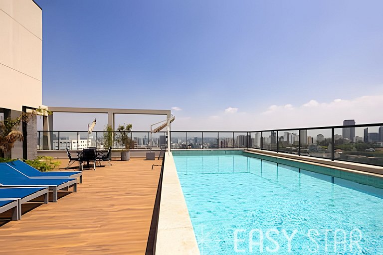 Easy Star - Belo studio com varanda na Sumaré. - NM03I