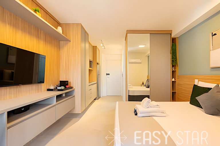 Easy Star - Belo studio com varanda na Sumaré - NM01I