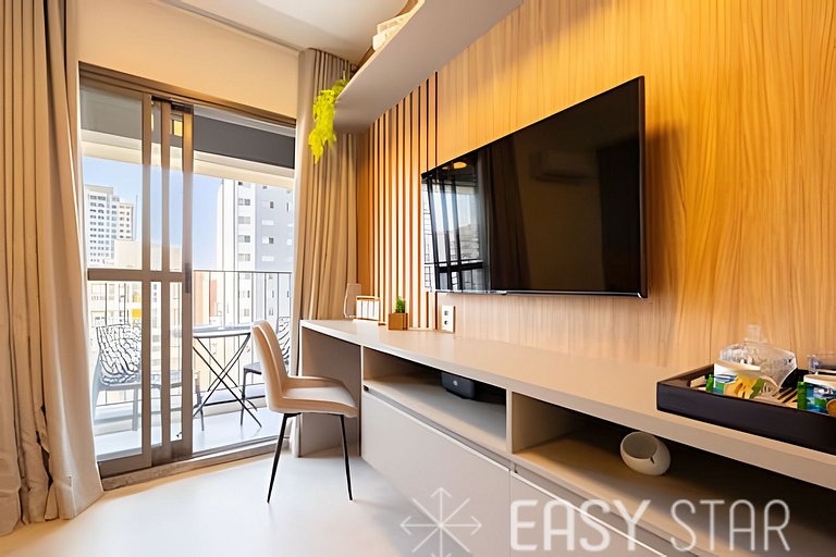 Easy Star – Beautiful Studio with Balcony in Sumaré – NM01I