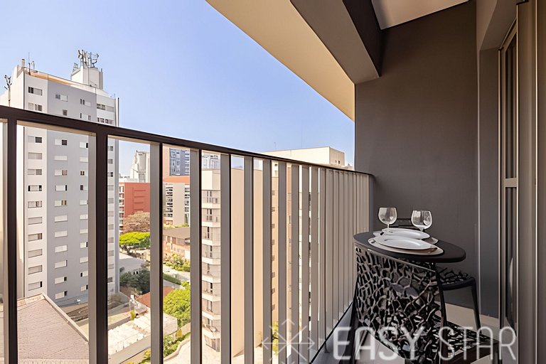 Easy Star – Beautiful Studio with Balcony in Sumaré – NM01I