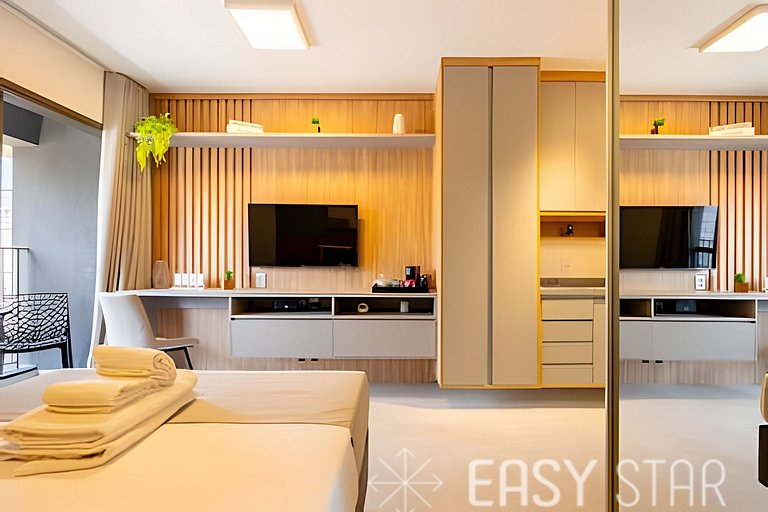 Easy Star – Beautiful Studio with Balcony in Sumaré – NM01I