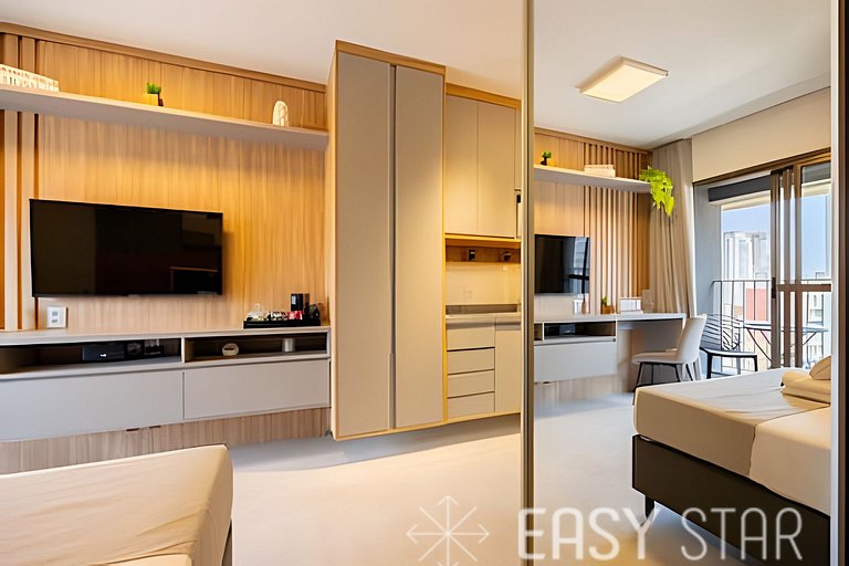 Easy Star – Beautiful Studio with Balcony in Sumaré – NM01I