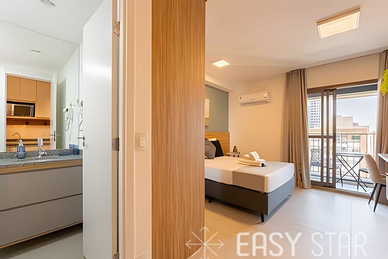 Easy Star – Beautiful Studio with Balcony in Sumaré – NM01I