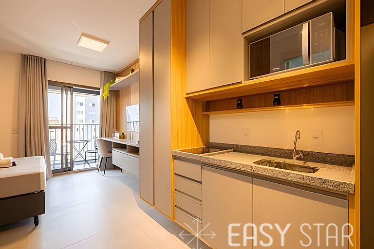 Easy Star – Bello Estudio con Balcón en Sumaré – NM01I