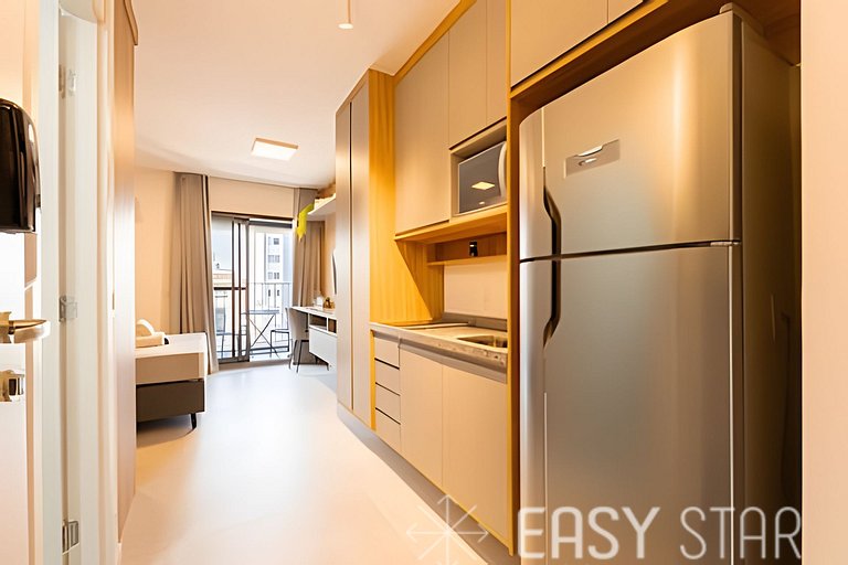 Easy Star - Belo studio com varanda na Sumaré - NM01I