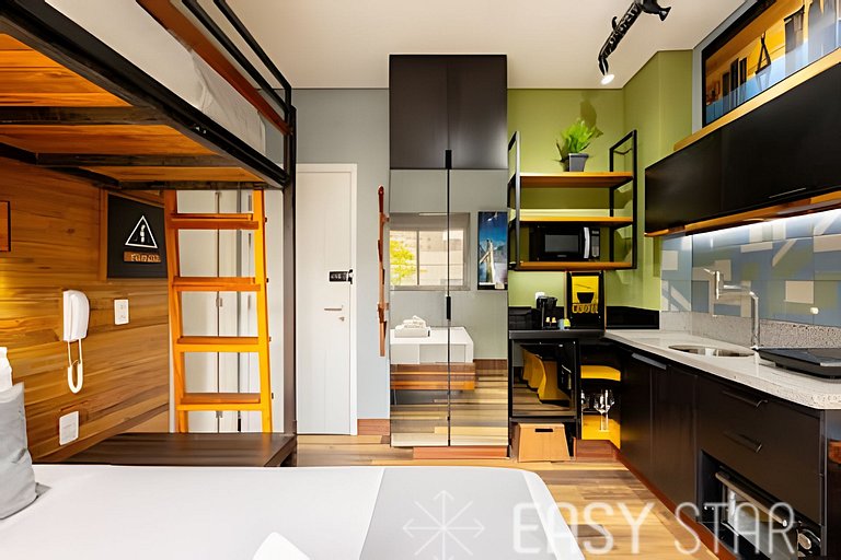 Easy Star - Studio próx linha lilás e consulado Americano -