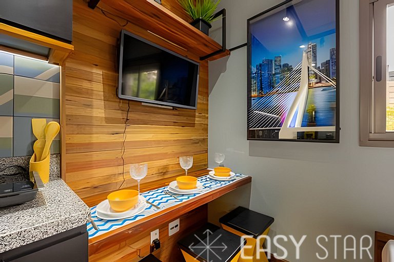 Easy Star - Studio próx linha lilás e consulado Americano -