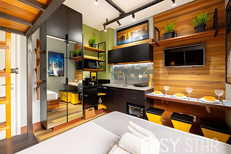Easy Star - Studio próx linha lilás e consulado Americano -